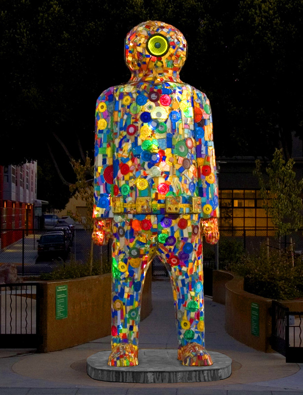 Stan, steel and recycled plastic, 18’6” x 4’10” x 4’, San Francisco, 2007